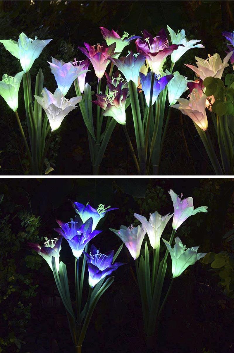 Artificial Lily LED Garden Lights